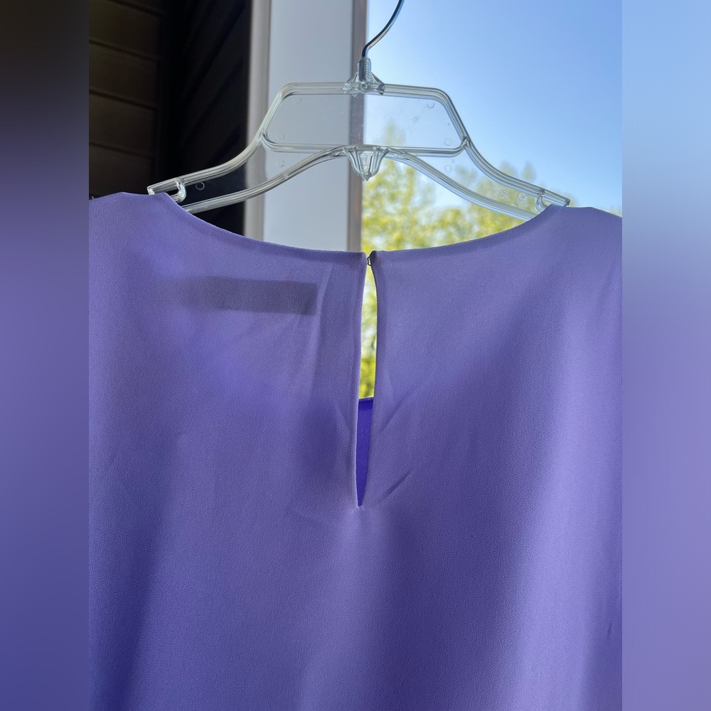 Lauren Ralph Lauren Lavender Tiered Sleeveless Mini Dress - Picture 4 of 10